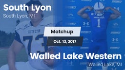 Matchup: South Lyon High vs. Walled Lake Western  2017