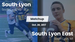 Matchup: South Lyon High vs. South Lyon East  2017