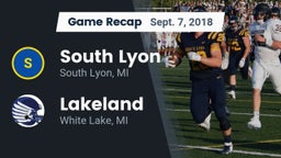 Recap: South Lyon  vs. Lakeland  2018