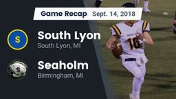 Recap: South Lyon  vs. Seaholm  2018