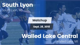 Matchup: South Lyon High vs. Walled Lake Central  2018