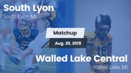 Matchup: South Lyon High vs. Walled Lake Central  2019