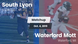 Matchup: South Lyon High vs. Waterford Mott 2019