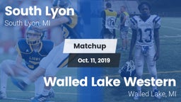 Matchup: South Lyon High vs. Walled Lake Western  2019
