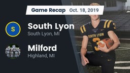 Recap: South Lyon  vs. Milford  2019