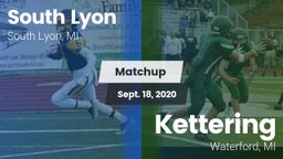 Matchup: South Lyon High vs. Kettering  2020