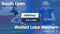 Matchup: South Lyon High vs. Walled Lake Western  2020