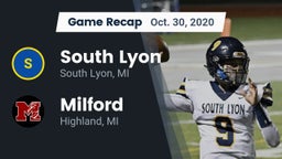 Recap: South Lyon  vs. Milford  2020