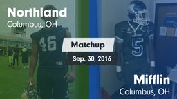 Matchup: Northland vs. Mifflin  2016
