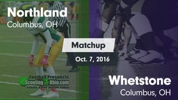 Matchup: Northland vs. Whetstone  2016