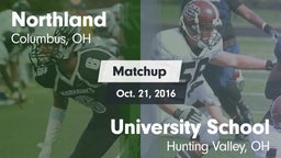 Matchup: Northland vs. University School 2016