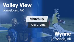 Matchup: Valley View vs. Wynne  2016