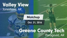 Matchup: Valley View vs. Greene County Tech  2016
