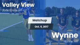 Matchup: Valley View vs. Wynne  2017