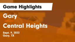 Gary  vs Central Heights  Game Highlights - Sept. 9, 2022