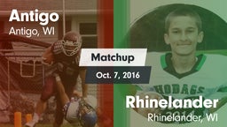 Matchup: Antigo vs. Rhinelander  2016