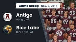 Recap: Antigo  vs. Rice Lake  2017