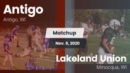 Matchup: Antigo vs. Lakeland Union  2020