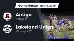 Recap: Antigo  vs. Lakeland Union  2020