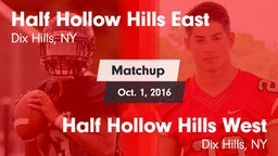 Matchup: Half Hollow Hills E vs. Half Hollow Hills West  2016