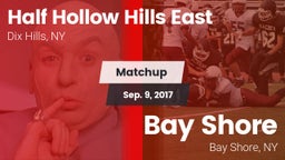 Matchup: Half Hollow Hills E vs. Bay Shore  2017