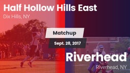 Matchup: Half Hollow Hills E vs. Riverhead  2017