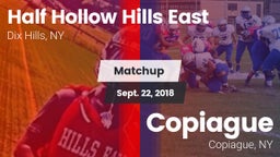 Matchup: Half Hollow Hills E vs. Copiague  2018