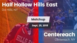 Matchup: Half Hollow Hills E vs. Centereach  2018