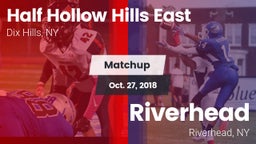 Matchup: Half Hollow Hills E vs. Riverhead  2018