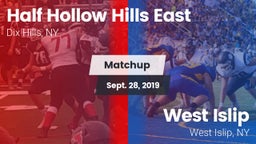 Matchup: Half Hollow Hills E vs. West Islip  2019