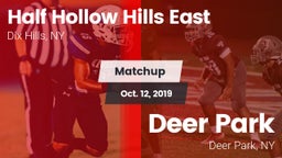 Matchup: Half Hollow Hills E vs. Deer Park  2019