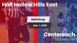 Matchup: Half Hollow Hills E vs. Centereach  2019