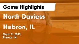 North Daviess  vs Hebron, IL Game Highlights - Sept. 9, 2023