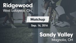 Matchup: Ridgewood vs. Sandy Valley  2016