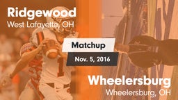 Matchup: Ridgewood vs. Wheelersburg  2016