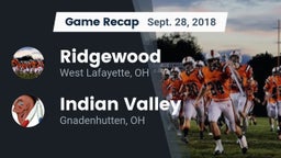 Recap: Ridgewood  vs. Indian Valley  2018