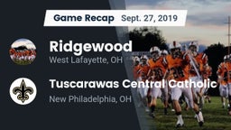 Recap: Ridgewood  vs. Tuscarawas Central Catholic  2019