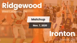 Matchup: Ridgewood vs. Ironton  2020