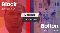 Matchup: Block vs. Bolton  2020