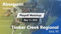 Matchup: Absegami  vs. Timber Creek Regional  2016