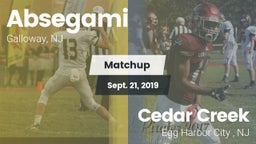 Matchup: Absegami  vs. Cedar Creek  2019