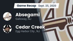 Recap: Absegami  vs. Cedar Creek  2020