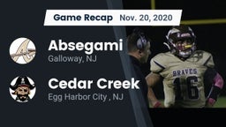 Recap: Absegami  vs. Cedar Creek  2020