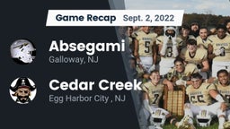 Recap: Absegami  vs. Cedar Creek  2022