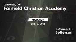 Matchup: Fairfield Christian  vs. Jefferson  2016