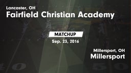 Matchup: Fairfield Christian  vs. Millersport  2016