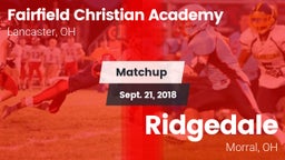 Matchup: Fairfield Christian  vs. Ridgedale  2018