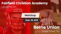 Matchup: Fairfield Christian  vs. Berne Union  2019
