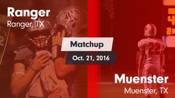 Matchup: Ranger vs. Muenster  2016