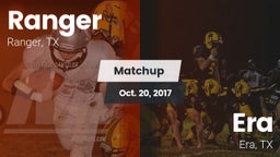 Matchup: Ranger vs. Era  2017